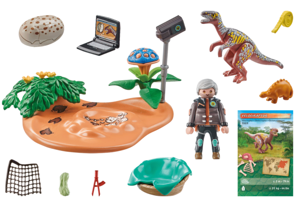 Playmobil-CUIB DE STEGOSAURUS SI HOT DE OUA - PM71526