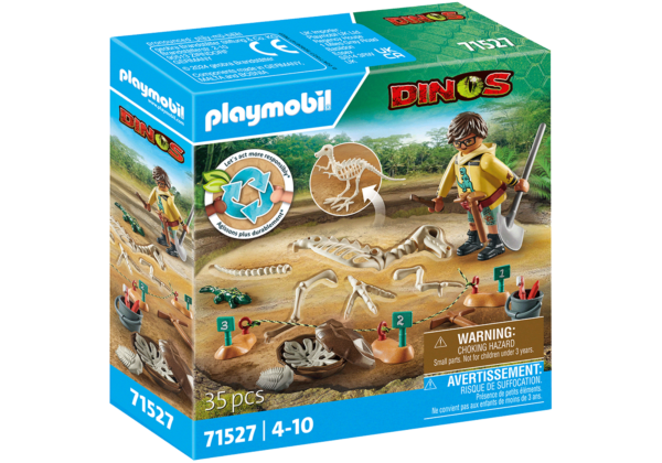 Playmobil-SAPATURI ARHEOLOGICE CU SCHELET DE DINOZAUR - PM71527