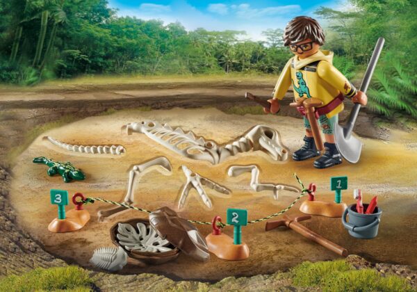 Playmobil-SAPATURI ARHEOLOGICE CU SCHELET DE DINOZAUR - PM71527