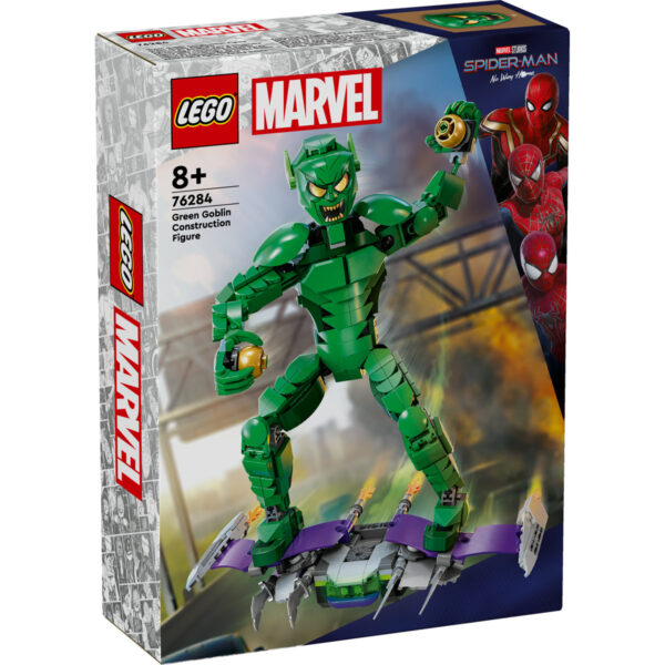 LEGO Marvel Super Heroes - Figurina de constructie Green Goblin 76284, 471 piese