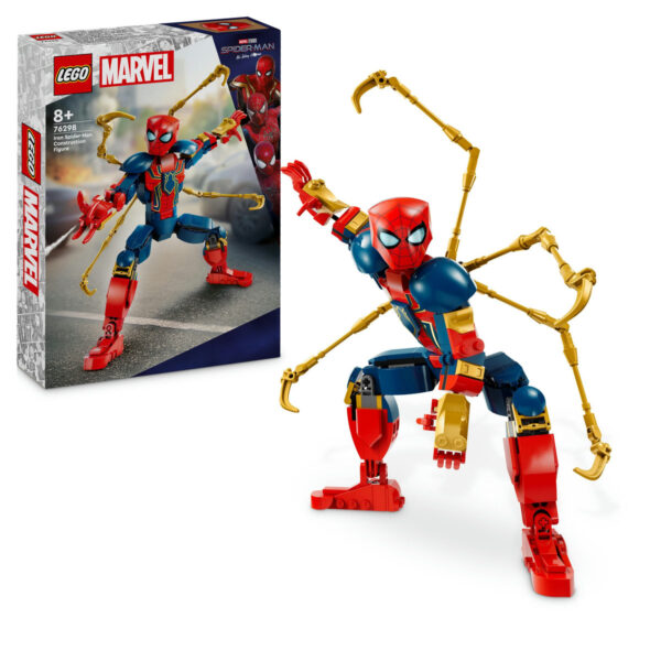 LEGO Marvel Super Heroes - Figurina de constructie Omul Paianjen de fier 76298, 303 piese