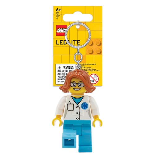 Lampi si brelocuri cu LED - Breloc LEGO Iconic cu LED - Femeie Doctor LGL-KE185H, 0 piese