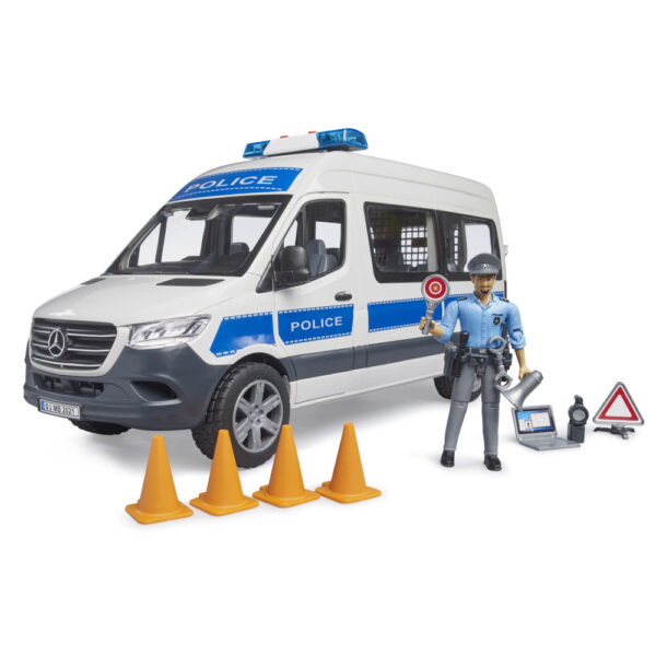 Bruder duba de politie Mercedes Benz cu politist - BR02683