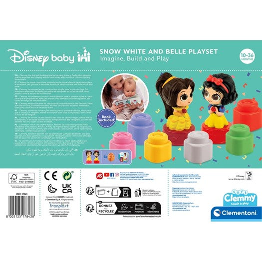 Disney Soft Clemmy Alba ca Zapada si Belle - CL17843