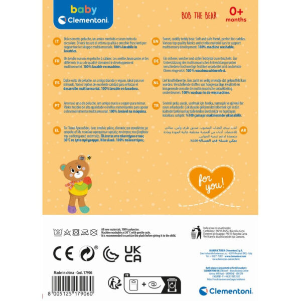 Jucarie de plus ursuletul Bob - CL17906