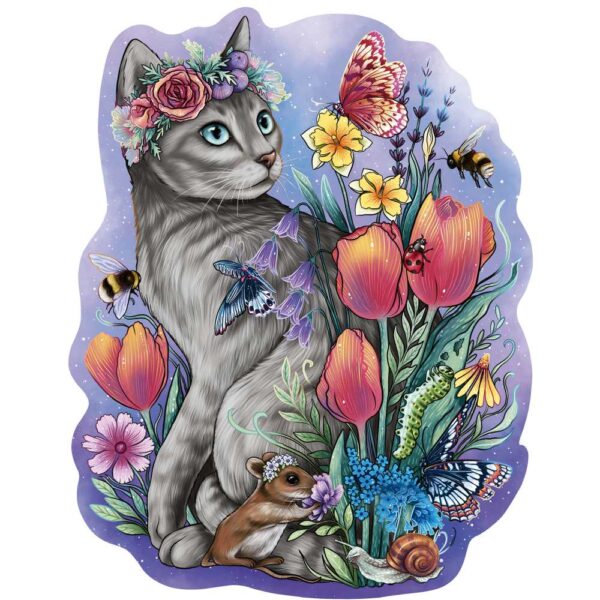 Puzzle lemn contur pisicuta 150 piese - RVSPA00757