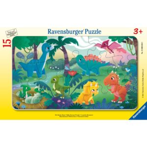 Puzzle tip rama lumea dinozaurilor 15 piese - RVSPC00856