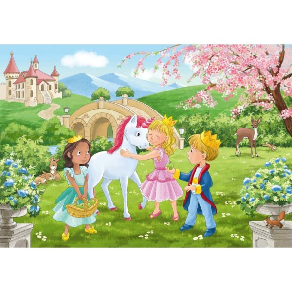 Puzzle printese si unicorn 2x12 piese - RVSPC00858