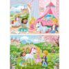Puzzle printese si unicorn 2x12 piese - RVSPC00858