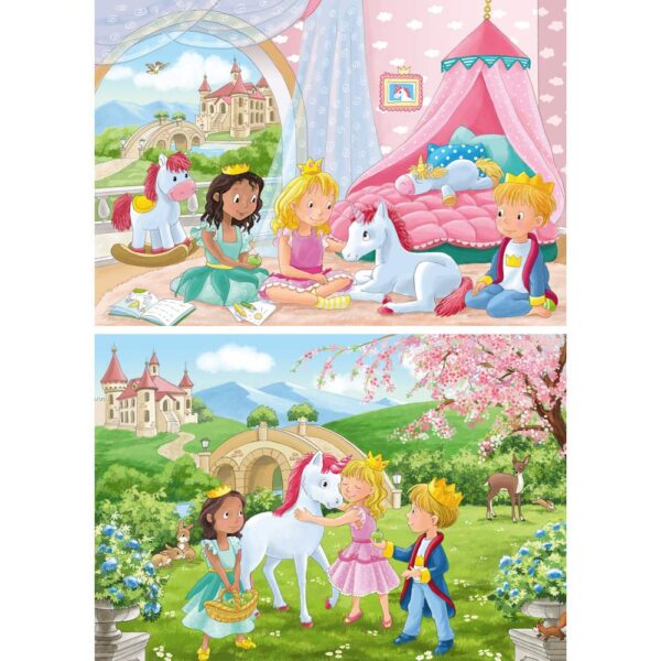 Puzzle printese si unicorn 2x12 piese - RVSPC00858