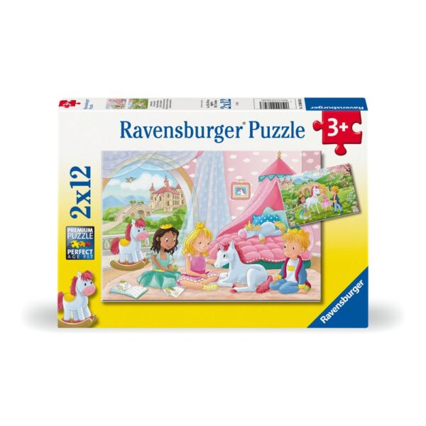 Puzzle printese si unicorn 2x12 piese - RVSPC00858