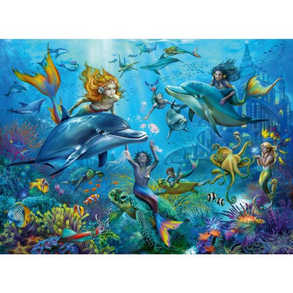 Puzzle sirene si delfini 100 piese - RVSPC00864