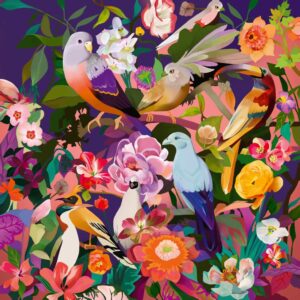 Puzzle pasari si flori 750 piese - RVSPA00998