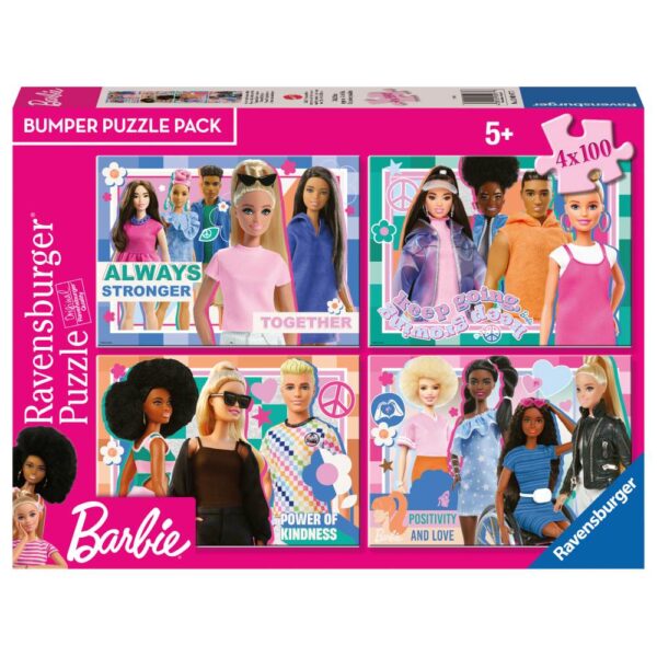 Puzzle Barbie 4x100 piese - RVSPC01077