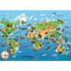 Puzzle mare de podea harta animale 60 piese - RVSPC05515