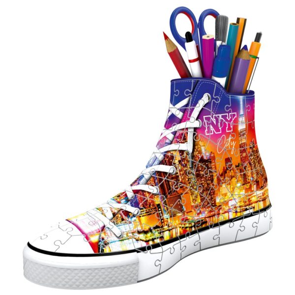 Puzzle 3D suport pixuri sneaker New York 108 piese - RVS3D11152