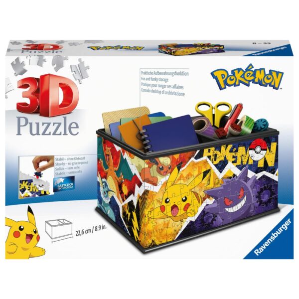 Puzzle 3D cutie depozitare Pokemon 216 piese - RVS3D11546
