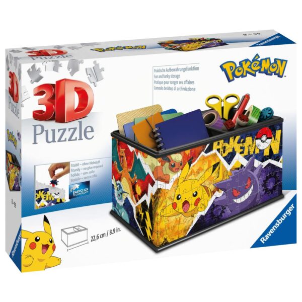 Puzzle 3D cutie depozitare Pokemon 216 piese - RVS3D11546