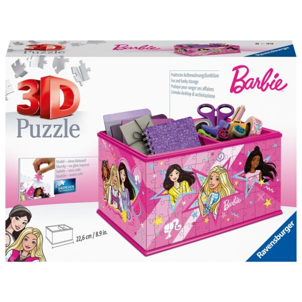 Puzzle 3D cutie depozitare Barbie 216 piese - RVS3D11584