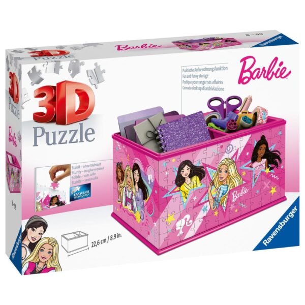 Puzzle 3D cutie depozitare Barbie 216 piese - RVS3D11584