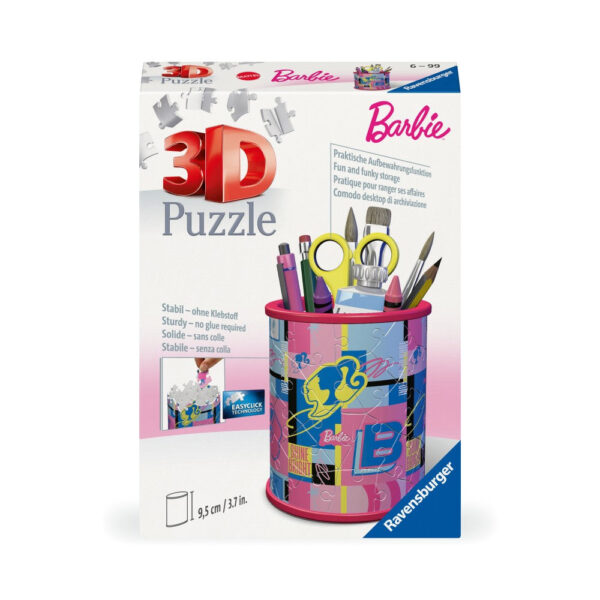 Puzzle 3D suport pixuri Barbie 54 piese - RVS3D11585