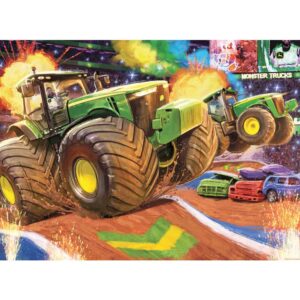Puzzle John Deere Cu Roti Mari 100 Piese - RVSPC12983