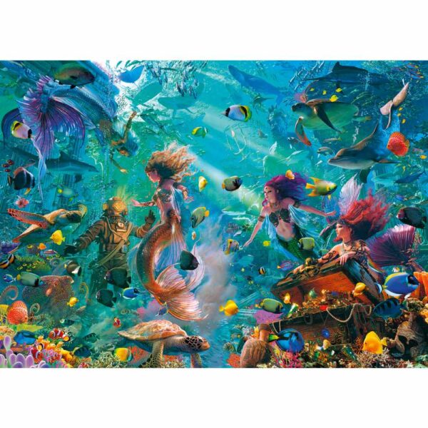 Puzzle sirene si animale 9000 piese - RVSPA17419