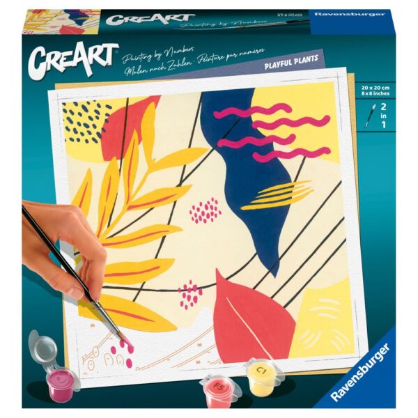 Pictura pe numere plante jucause - RVSPBN23638