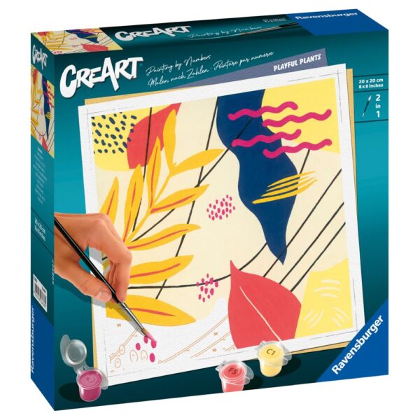 Pictura pe numere plante jucause - RVSPBN23638