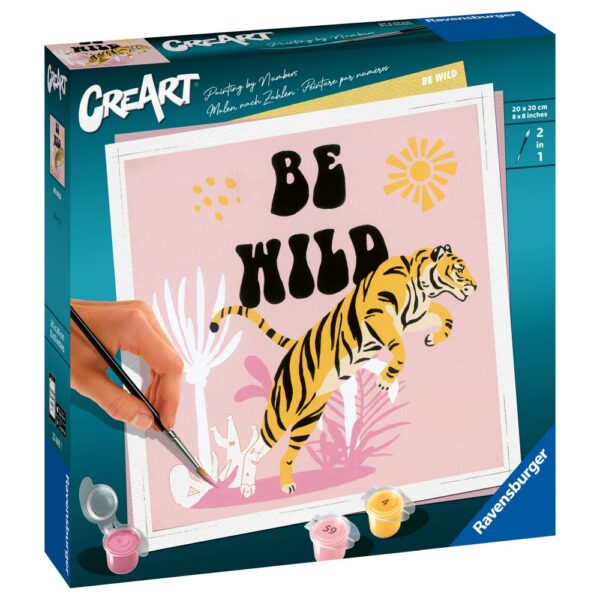 Pictura pe numere tigru Be Wild - RVSPBN23665