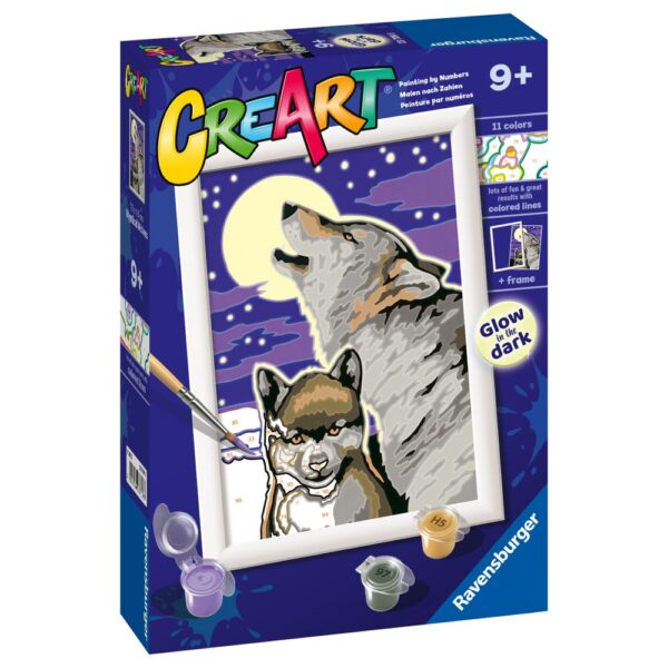 Pictura pe numere lupi mistici - RVSPBN23709