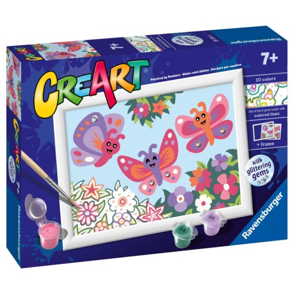 Pictura pe numere fluturi fericiti - RVSPBN23721