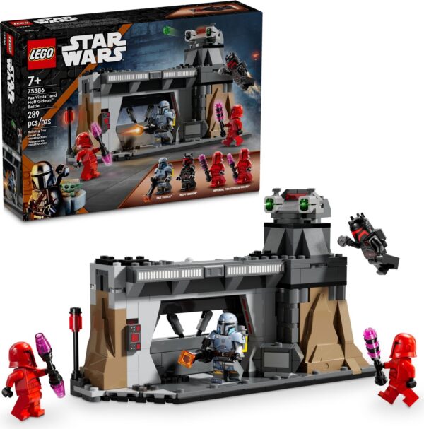 LEGO® Star Wars™ - Lupta dintre Paz Vizsla™ si Moff Gideon™ 75386, 289 piese