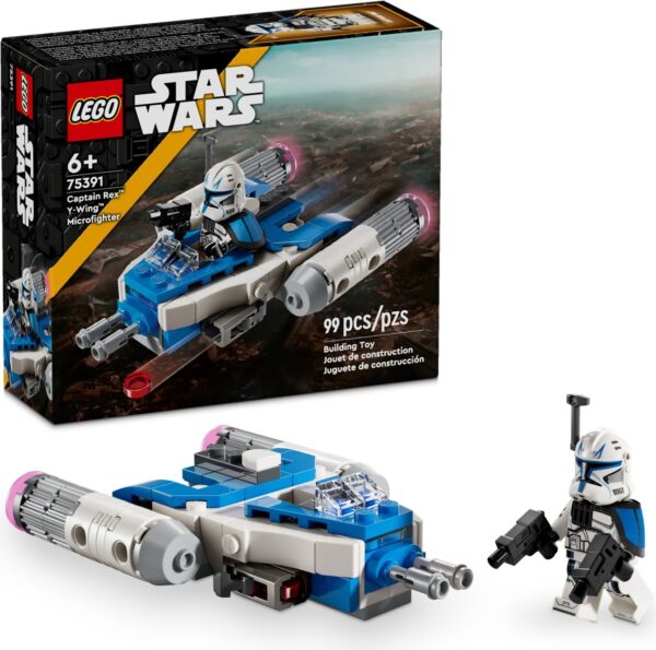 LEGO® Star Wars™ - Micronava de lupta Y-Wing™ a Capitanului Rex 75391, 99 piese