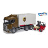 Bruder camion UPS Scania Super 560R si stivuitor - BR03582