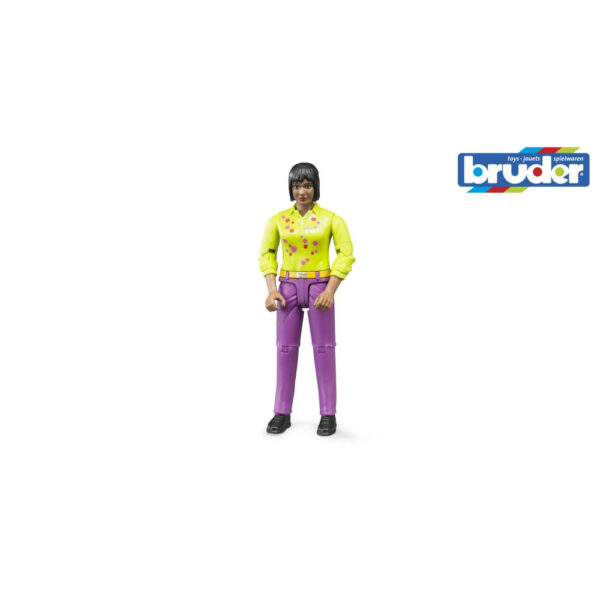 Bruder figurina femeie cu pantaloni violet - BR60403