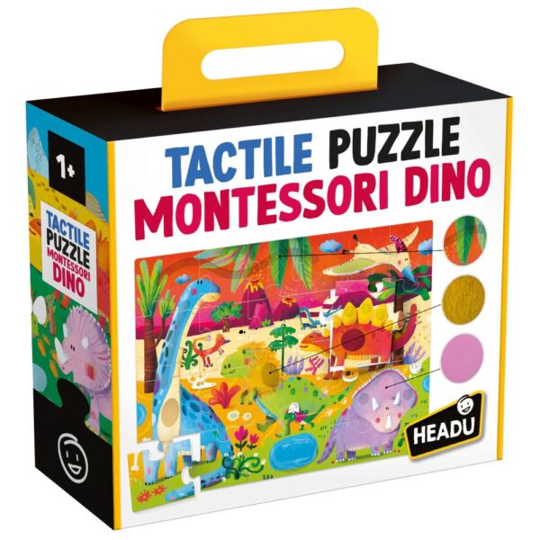 Montessori puzzle tactil dinozauri - HE56970