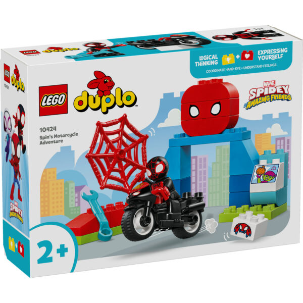 LEGO DUPLO - Aventura pe motocicleta a lui Spin 10424, 24 piese