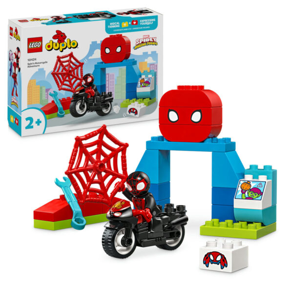 LEGO DUPLO - Aventura pe motocicleta a lui Spin 10424, 24 piese