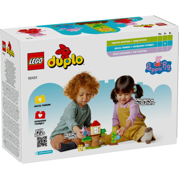 LEGO DUPLO - Purcelusa Peppa: Gradina si casa din copac 10431, 20 piese