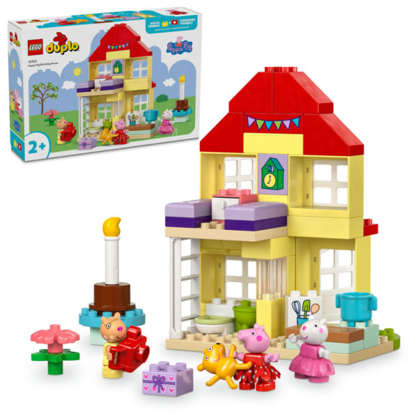 LEGO DUPLO - Purcelusa Peppa si casa aniversara 10433, 59 piese