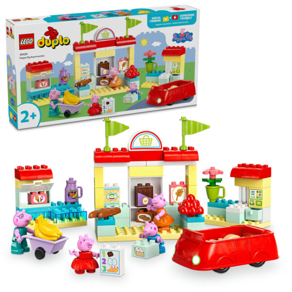 LEGO DUPLO - Purcelusa Peppa si Supermarketul 10434, 70 piese