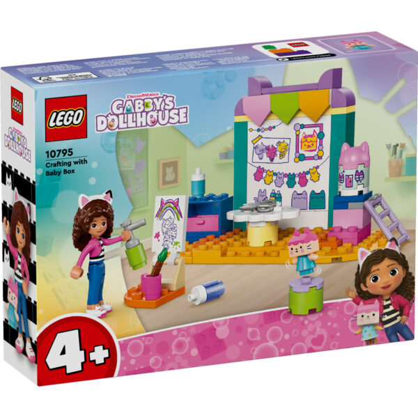 10795-lego-gabbys-dollhouse-1 LEGO Gabby s Dollhouse - Creatii mestesugite cu Baby Box 10795, 60 piese
