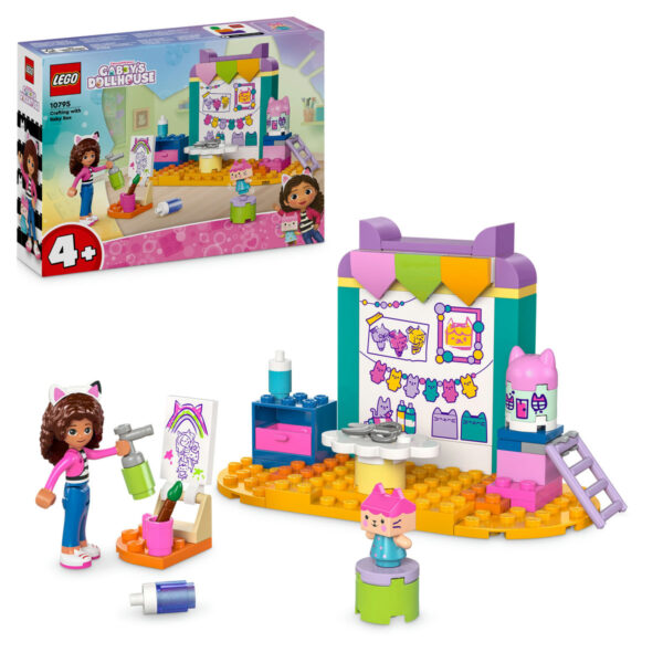 10795-lego-gabbys-dollhouse LEGO Gabby s Dollhouse - Creatii mestesugite cu Baby Box 10795, 60 piese