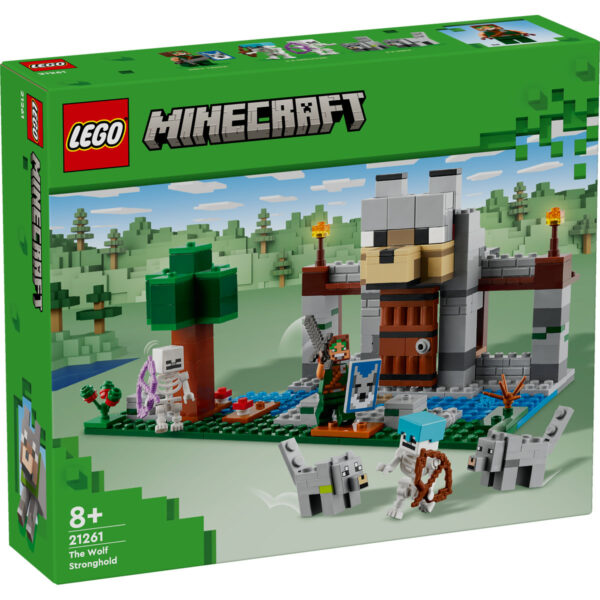 LEGO Minecraft - Fortareata lupilor 21261, 312 piese