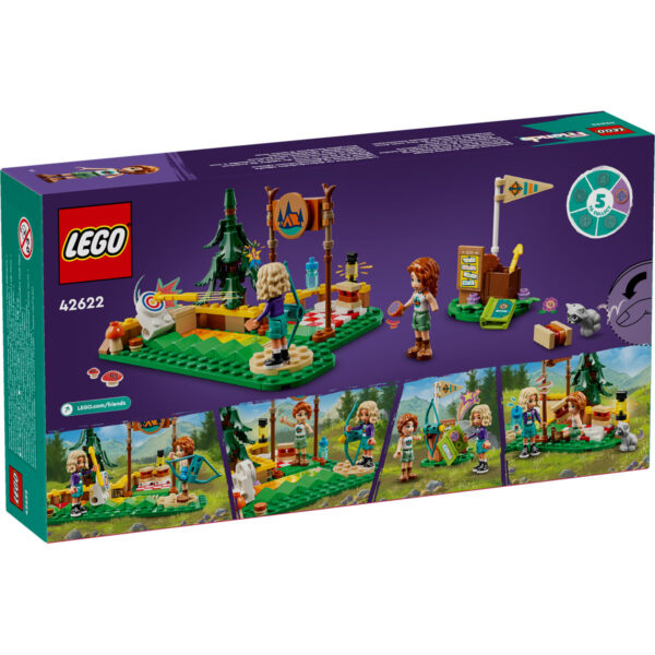 LEGO Friends - Poligonul de tir cu arcul în tabara de aventuri 42622, 157 piese