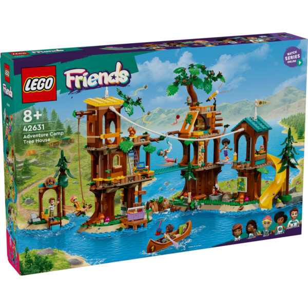 LEGO Friends - Casa din copac din tabara de aventuri 42631, 1128 piese