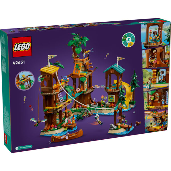 LEGO Friends - Casa din copac din tabara de aventuri 42631, 1128 piese