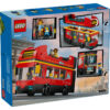 LEGO City - Autobuz turistic rosu cu etaj 60407, 384 piese