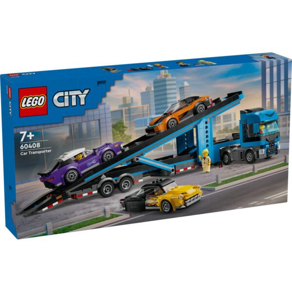 LEGO City - Camion transportor de masini sport 60408, 998 piese